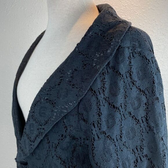 NWT Luciano Dante Black Cropped Dress Jacket L - Picture 4 of 8